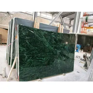 博特石天然绿色大理石平板盥洗室台面现代屋顶瓷砖翠绿色大理石