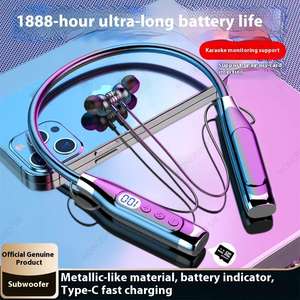 Cuffie BT Premium con Display Digitale, Riduzione del Rumore, Lunga Autonomia, Auricolari a Collare per Utenti di <span class=keywords><strong>Apple</strong></span>, Huawei, Xiaomi - Product Image 3