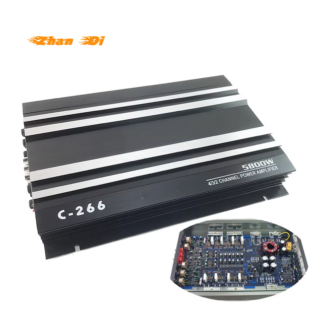 Wholesale Professional ZhanDi C-266 Big Power Car Amplifier 14.4V 60W*4CH Class AB Full Range 4-Channel for Logan 2007-