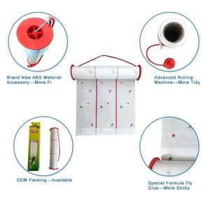 Long Fly Catcher Ribbon Strip Thick Glue Trap Hanging Sticky Pest Control Roll for Garden Fruit <strong>Trees</strong> Insects - Product Image 1