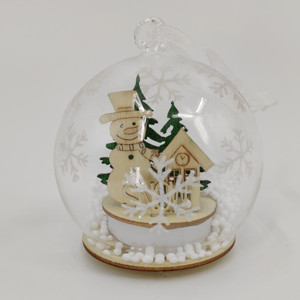 <span class=keywords><strong>Boule</strong></span> <span class=keywords><strong>de</strong></span> verre en résine créatif 8 9 10 12 15 cm, décoration <span class=keywords><strong>de</strong></span> noël, vide, <span class=keywords><strong>blanc</strong></span>, sphère ventilée, scène <span class=keywords><strong>de</strong></span> verre suspendue - Product Image 5
