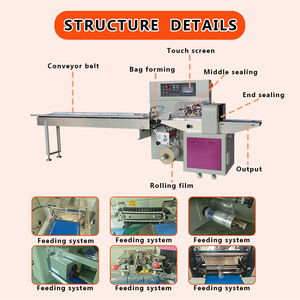 เครื่องบรรจุภัณฑ์อาหารอัตโนมัติเต็มรูปแบบสำหรับอะโวคาโดและ<span class=keywords><strong>มะม่วง</strong></span> แบบแนวนอนสำหรับบรรจุภัณฑ์ถุงกระดาษความเร็วสูงสำหรับผลไม้ - Product Image 3