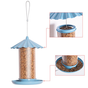 Mangeoire à oiseaux suspendue en métal et plastique pour jardin extérieur, nouvelle collection Dongguan, 0,5 kg CW3224, fabricants directs - Product Image 2