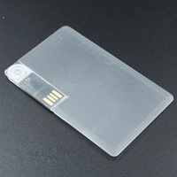 Grosir MP-001 pabrikan kartu bank transparan Stik USB plastik bagus kartu kredit putar kunci Web usb