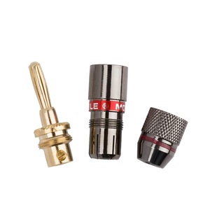 Conectores de Audio Tipo Banana de 4mm, Chapados en Oro, de Cobre, para Cableado de Altavoces - Product Image 2