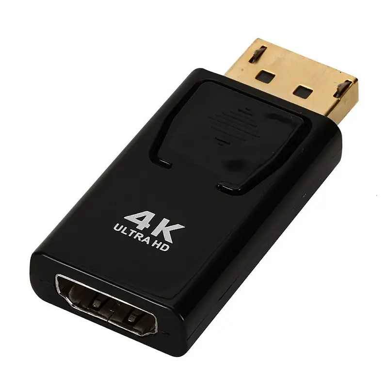 VIPETSY DisplayPort ชาย HDMI ตัวเชื่อมต่อเสียงวิดีโอปลั๊ก 4K Ultra HD ทองชุบนิกเกิลมาตรฐาน DP เป็น HDMI ตัวแปลงหญิง