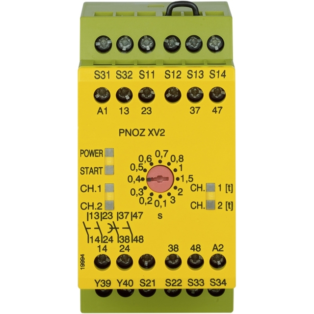 774502 PNOZ XV2 Safety Relay 24VDC 2N/O 2N/O T