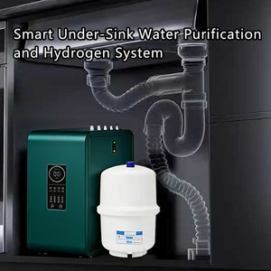 Nouvelle machine à eau hydrogénée OEM 4000ppb, 600G, grande capacité, filtration <span class=keywords><strong>RO</strong></span> à 3 niveaux, purificateur d'eau hydrogénée électrique pour la cuisine - Product Image 2