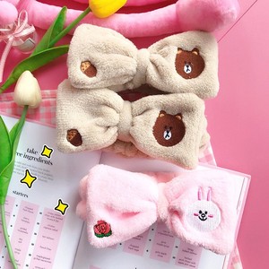 عصابات شعر كرتونية سميكة متعددة الألوان بالجملة للبالغين، إكسسوارات شعر لطيفة من الفانيلا المخملية للغسيل - Product Image 3