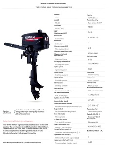 For Made in China Zhejiang 2-stroke 4-horsepower Water-cooled Motor <b>Other</b> <b>Marine</b> <b>Supplies</b> - Product Image 4