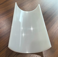 Tuyau PVC industriel demi-ouvert sur mesure pour applications aquatiques, modèle durable pour rangement de câbles, anti-UV, demi-rond