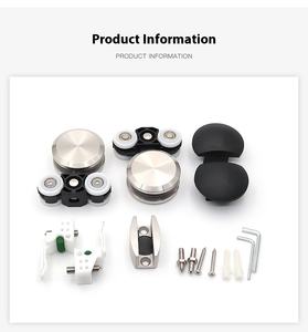 Roue suspendue moderne en acier inoxydable Poulie pour porte coulissante en verre Roue en nylon silencieuse <span class=keywords><strong>Rail</strong></span> <span class=keywords><strong>coulissant</strong></span> pour salle de bain Porte coulissante Douche - Product Image 6