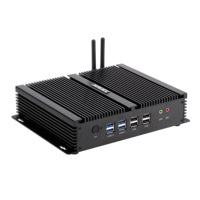 Mini PC industrial Windows 10 OS Core I3 4010U I5 4200U I7 4500U Dual LAN 6 COM RS232 AU/US/CN Enchufes para consulta Centro comercial