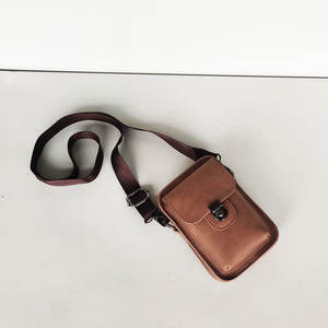 Sac messager décontracté pour homme, très vendu, nouveau sac banane en daim avec poche pour téléphone portable - Product Image 1