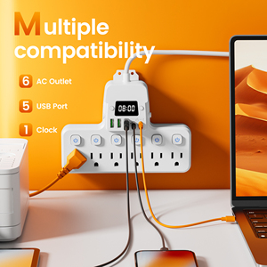 3M 아메리칸 스탠다드 서지 프로텍터 USB 시계 전원 스트립 연장 코드 포트 전기 연장 소켓 (가정용) - Product Image 6