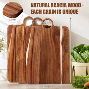 Planches à découper en bois de luxe vintage, plateau de service réversible pour charcuterie, <span class=keywords><strong>planche</strong></span> à découper en bois de 3 cm d'épaisseur - Product Image 1