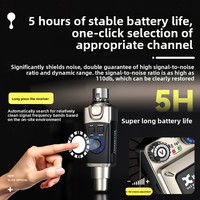 Système de retour d'oreille sans fil Xvive U45D pour moniteur, émetteur-récepteur dédié haute performance, amplificateur de casque en plastique