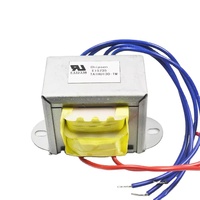 Transformateur d'isolation toroïdal monophasé personnalisé de haute qualité EI57 220V 12V à haute fréquence avec enroulement en cuivre