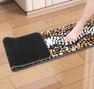 Alfombrilla <span class=keywords><strong>de</strong></span> <span class=keywords><strong>Masaje</strong></span> con Piedras Redondas o Rectangulares, Alfombrilla <span class=keywords><strong>de</strong></span> Relajación <span class=keywords><strong>de</strong></span> Piedras <span class=keywords><strong>de</strong></span> Río Pulimentadas, Alfombrilla <span class=keywords><strong>de</strong></span> Acupresión, Regalos para el Hogar, Padres o Amigos - Product Image 6