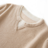 Pull en cachemire pur pour femme, col rond, vêtements d'hiver de luxe, service OEM disponible