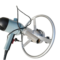 Machine de forage de puits d'eau électrique portative pour usage domestique avec moteur et pompe 1200W, diamètre 50mm, profondeur max 50m, mobile