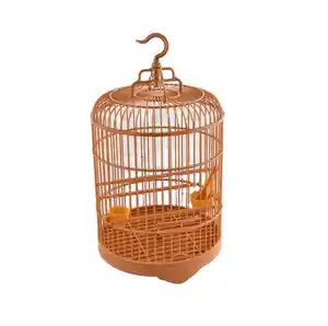 Wholesale in stock Round shape convenient installation bamboo bird cage