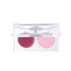 <span class=keywords><strong>FLORTTE</strong></span> Crème de fard à joues bicolore 3.2g multi-usages avec poudre d'ambiance double pièce pour le visage, expansion et rétrécissement - Product Image 6