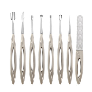 Double Side Stainless Steel Push Dead Skin <b>Nail</b> <b>File</b> Ear Scoop Acne Needle Spiral Spoon Multi-color Factory Stock <b>Nail</b> Art - Product Image 1