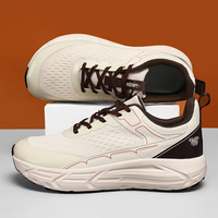 Chaussures de course respirantes en maille pour hommes, baskets légères à semelle épaisse, antidérapantes, absorbant les chocs, chaussures décontractées pour l'extérieur et le quotidien