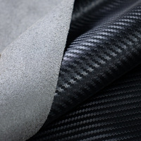 Sièges automobiles et garnitures intérieures en cuir PU et fibre de carbone pour garçons - Résistantes à l'abrasion - Épaisseur 0,7 mm