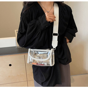 Tùy chỉnh rõ ràng sân vận động Ví Ba lô bolso PVC Tote Túi Túi xách dây kéo túi bolso transparente du lịch vệ sinh cá nhân PVC Tote Túi - Product Image 2