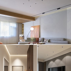 LOSO alto brillo hogar Hotel Oficina aluminio pared arandela 12W empotrable techo LED foco - Product Image 6