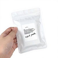 Sachets auto-scellants colorés givrés double face opaques mats pour bijoux, sacs à bijoux en film laser + matériau CPP