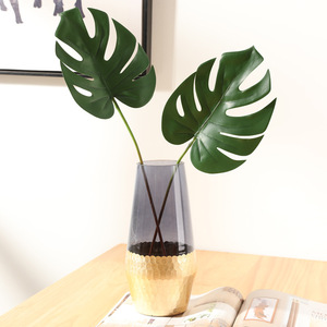 Venta caliente artificial tortuga sale verde <span class=keywords><strong>bonsai</strong></span> colgando plantas artificiales tortuga hoja para la decoración hogar Oficina - Product Image 3