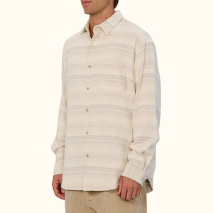 Vendita Calda Camicie a Righe da Uomo all'Ingrosso Manica Lunga Collo Alto Stile Casual Confortevole <span class=keywords><strong>Camicia</strong></span> <span class=keywords><strong>Online</strong></span> - Product Image 2