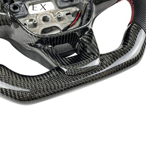 Volant de performance Kryvex pour <span class=keywords><strong>Focus</strong></span> MK3, 100% fibre de carbone véritable et cuir, compatible avec LED - Product Image 6