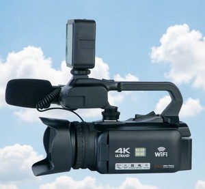 Caméra vidéo 4K avec fonction AF, photos 64 MP, zoom optique 18x, caméra professionnelle, disponible pour une utilisation avec la diffusion en direct sur <span class=keywords><strong>YouTube</strong></span>. - Product Image 6