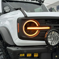 Phares LED RSJ pour Ford Bronco 2 et 4 portes 2021-2025, projecteur de phare, lentille de projecteur, signalisation avant DRL, accessoires automobiles