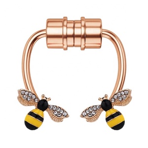 Abeille en or fantaisie Faux <span class=keywords><strong>Piercing</strong></span> anneau de nez magnétique cerceau Septum <span class=keywords><strong>bijoux</strong></span> de corps vente en gros - Product Image 4