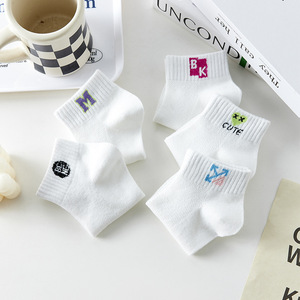 Breathable Ankle Socks Women Spring Summer Thin Cotton Low Cut Casual White Sport Socks Sweat Absorbing Daily Use - Product Image 3