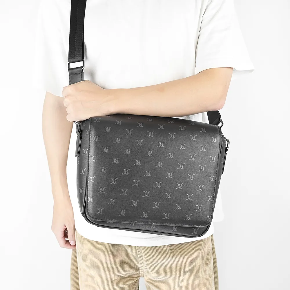 Custom Classic Style Design Men's Messenger Bags Leather Messenger Bags For Men Shoulder Bags