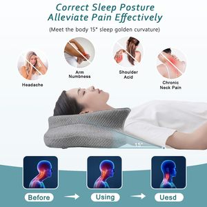 Meilleure vente <span class=keywords><strong>Anti</strong></span>-<span class=keywords><strong>ronflement</strong></span> ergonomique orthopédique luxe <span class=keywords><strong>Anti</strong></span>-rides papillon soutien du cou oreillers de lit pour le soulagement des maux de cou et de dos - Product Image 2