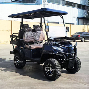 Voiturette de golf de luxe bleu marine quatre places pour complexes hôteliers, ranchs, clubs de golf et parcs touristiques - Product Image 5