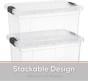 Home New Multiple Specifications <b>Plastic</b> Storage Box Container <b>Bin</b> for Cloths Underwear Socks Sundries Kitchen Organizer with - Product Image 3