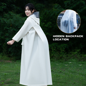 <span class=keywords><strong>Imperméable</strong></span> simple en plastique EVA épais pour femmes, coupe-vent, respirant, pour adultes, randonnée, pêche, camping - Product Image 6