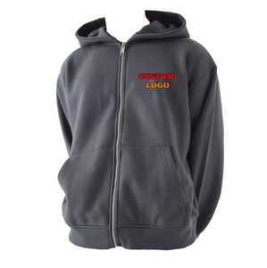 Sudaderas con capucha de tela tejida con logotipo personalizado para hombre, sudaderas con capucha de lana con patrón sólido, gran oferta para primavera y otoño, suministro ODM - Product Image 1