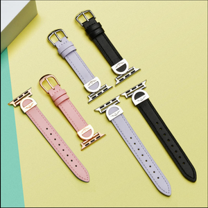 <span class=keywords><strong>Correa</strong></span> de Cuero con Hebilla en D para <span class=keywords><strong>Apple</strong></span> <span class=keywords><strong>Watch</strong></span> 44mm 40mm 41MM 45MM IWatch Series 7 6 SE 5 4 3 Pulsera - Product Image 3
