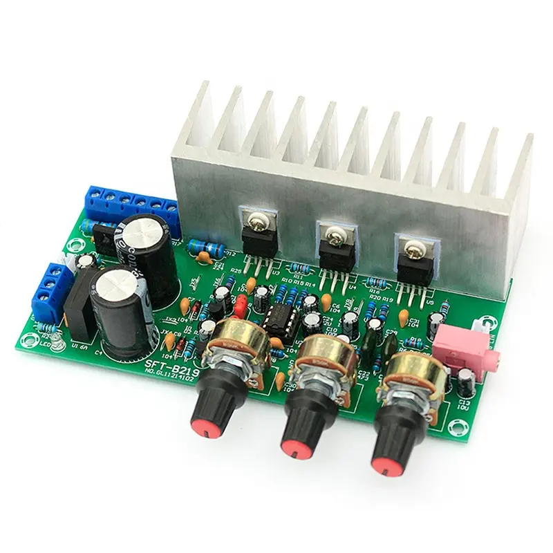 Placa amplificadora de subwoofer TDA2050 + TDA2030 2.1 de três canais/módulo de via Placa amplificadora de alta potência 2.1 original de subwoofer alto