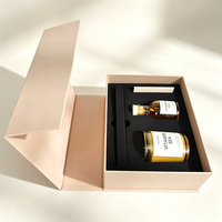 Boîte d'emballage de bougies de luxe en papier d'art gaufré, design personnalisé, recyclable, estampage à chaud durable, vente en gros de qualité supérieure