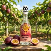 500ML Glazen Fles Passievrucht Honing Sap Concentraat 500ml Echt Fruitpulp Gezonde Smaak Dagelijkse Hydratatie
